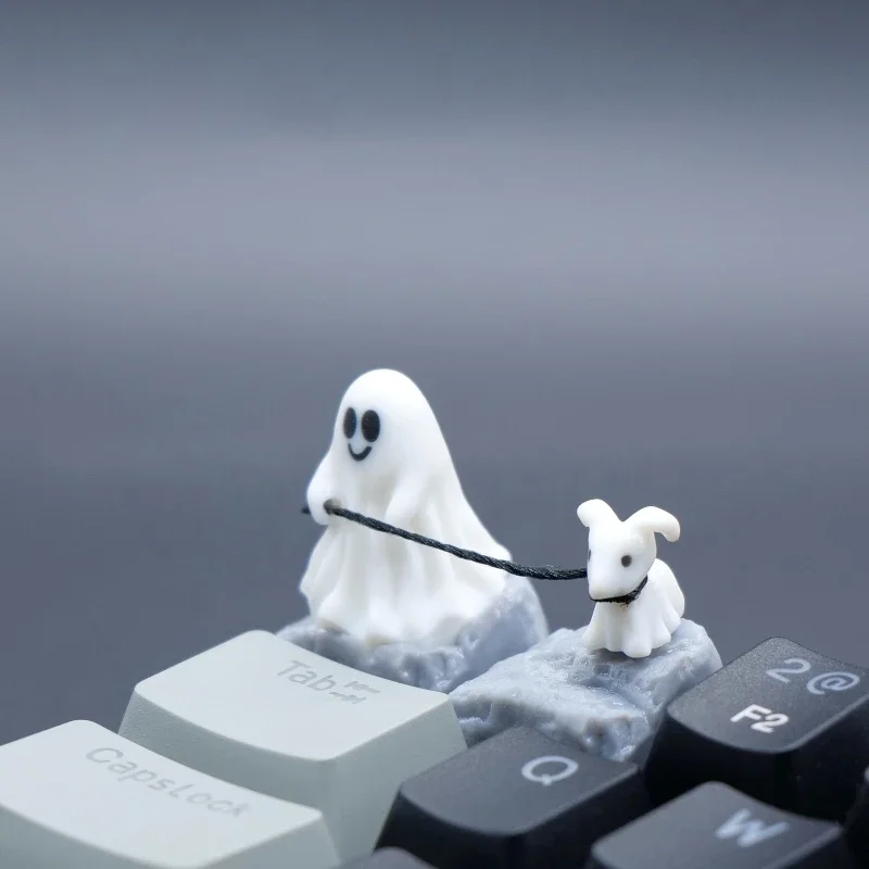 3D Printing Article - Ghost Puppy Resin Keycap Custom 3D