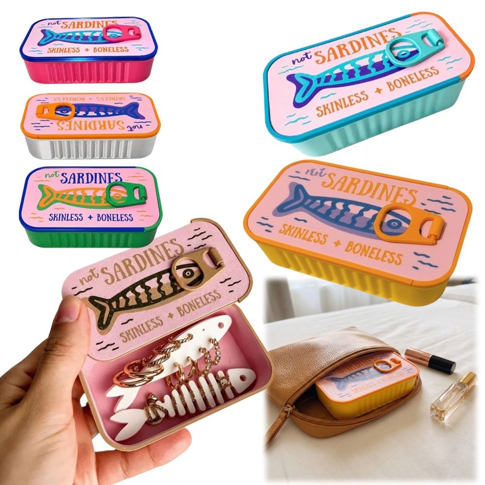 3D Printing Jewellery - 3D Printed Sardine Tin Jewelry Box