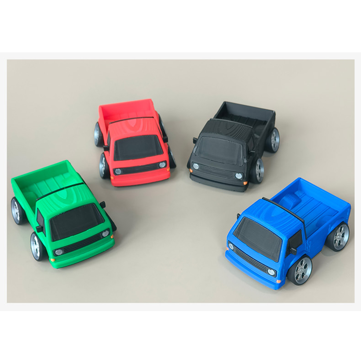 Retro T3 Pickup Truck 3D Print - đánh giá và giá 3D Printing Diecast Cars