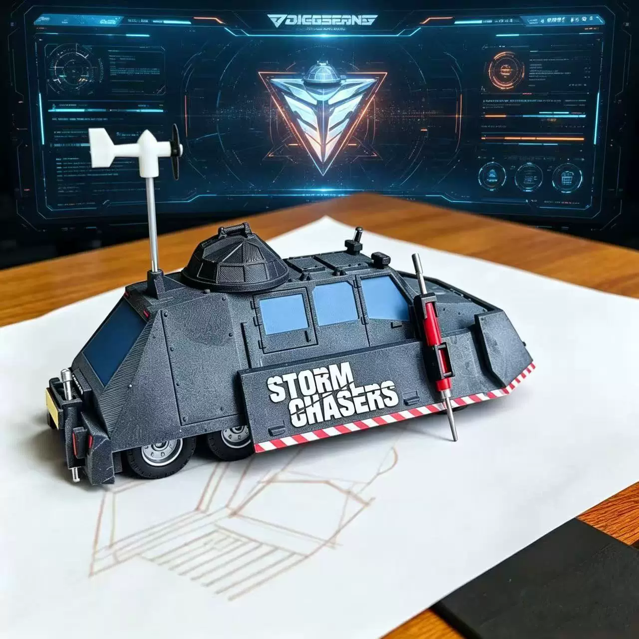 Storm Chaser TIV2 Tornado Inte - đánh giá và giá 3D Printing Diecast Cars