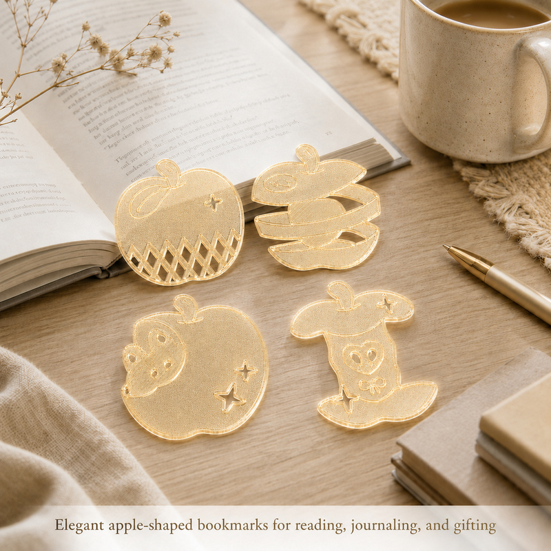 4Pcs/set Cute Apple Bookmarks  - đánh giá và giá 3D Printing Journal