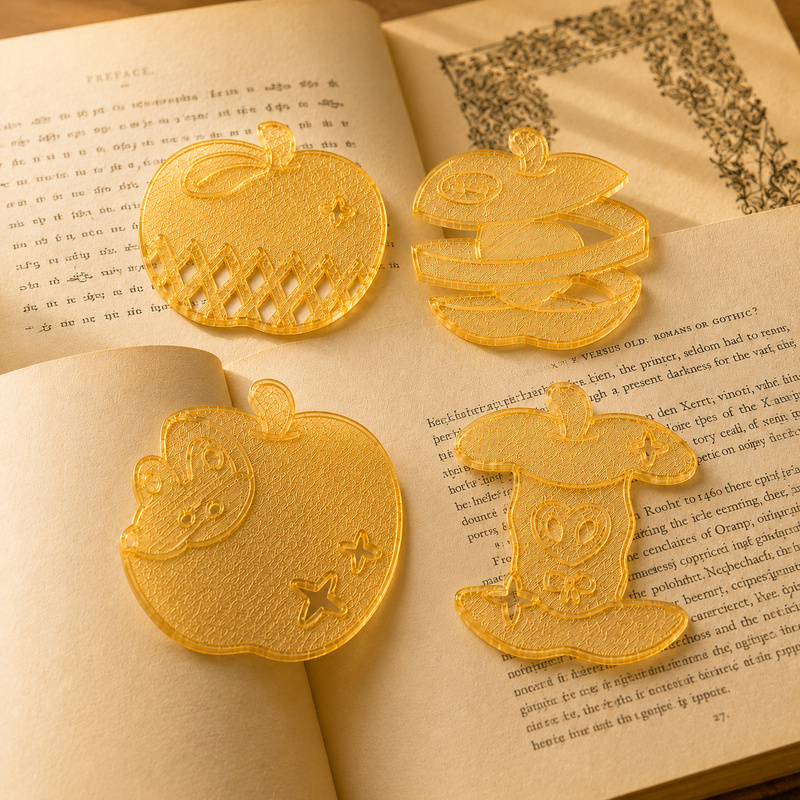 4Pcs/set Cute Apple Bookmarks  - đánh giá và giá 3D Printing Journal