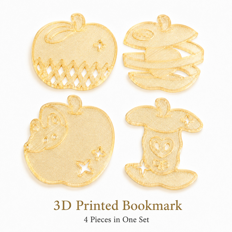 4Pcs/set Cute Apple Bookmarks  - đánh giá và giá 3D Printing Journal
