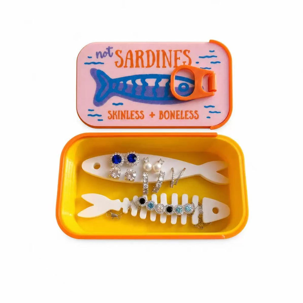 Sardine Tin Jewelry Box 3D Pri - đánh giá và giá 3D Printing Jewellery