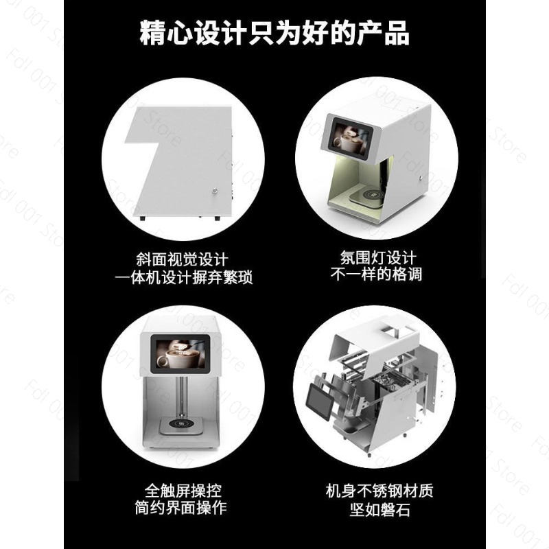 3D Latte Art Coffee Printer Ma - đánh giá và giá 3D Printing Food