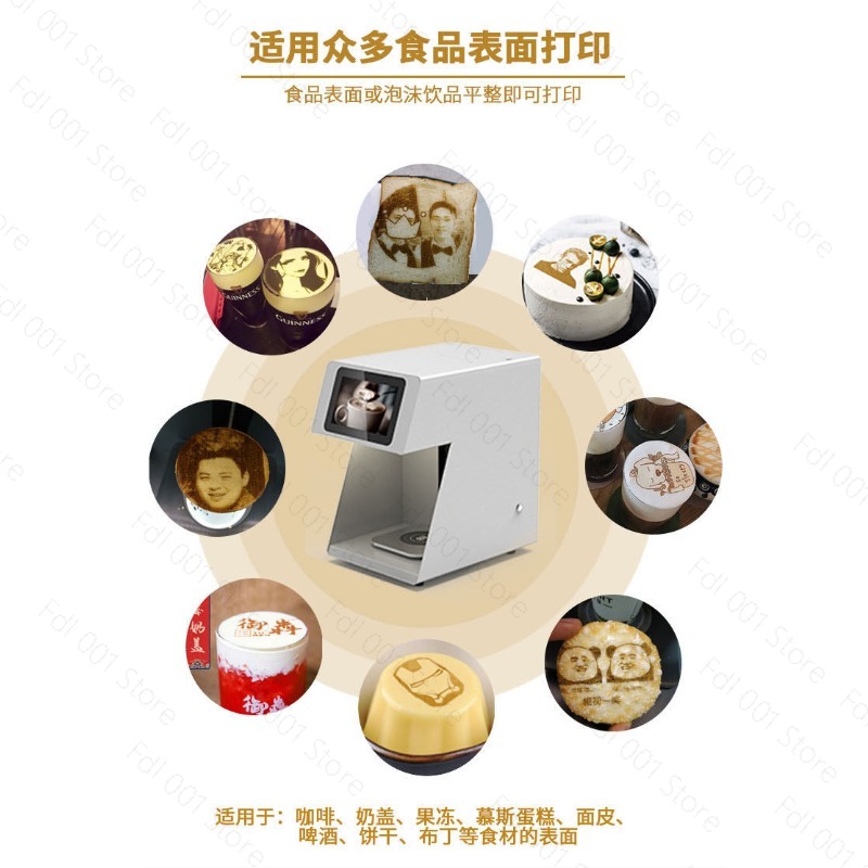 3D Latte Art Coffee Printer Ma - đánh giá và giá 3D Printing Food