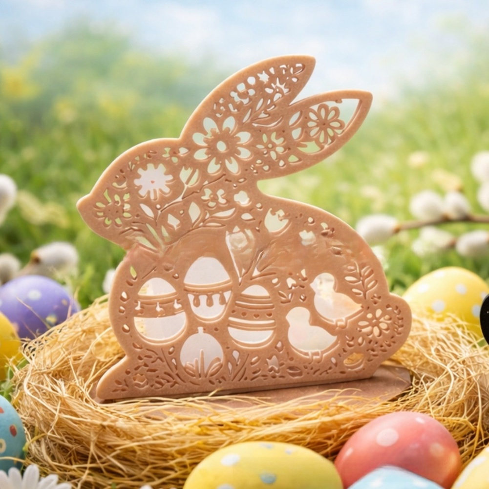 Floral Easter Bunny 3D Printed - đánh giá và giá 3D Printing Construction
