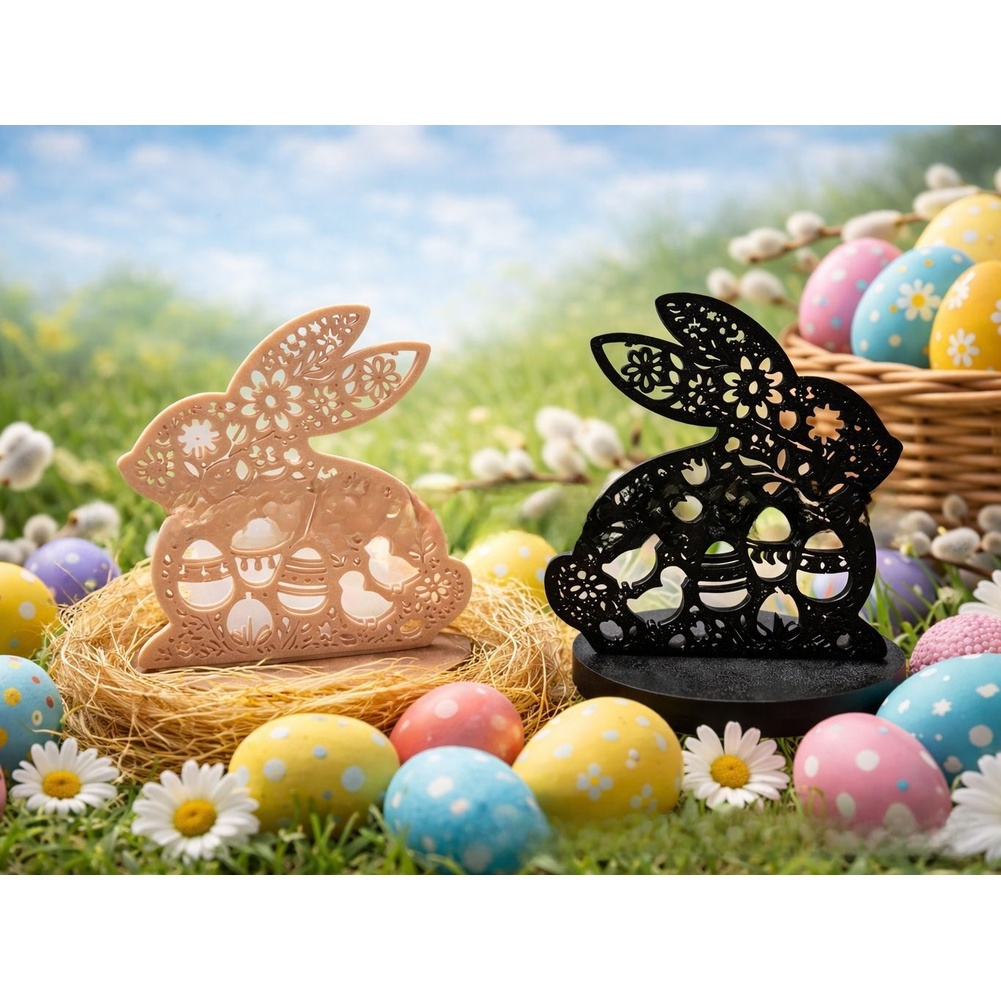 Floral Easter Bunny 3D Printed - đánh giá và giá 3D Printing Construction
