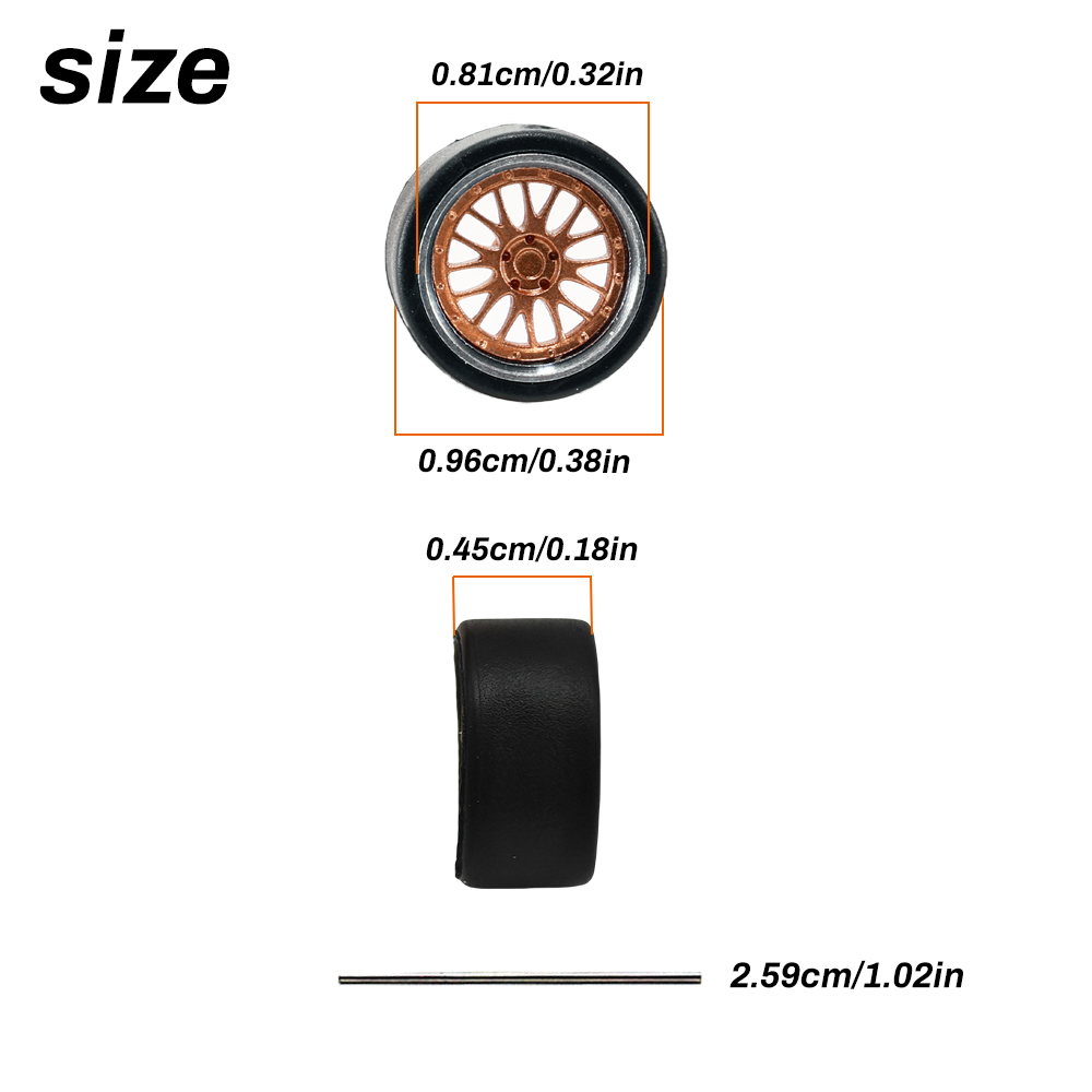 1:64 Scale Model Car Wheels Ri - đánh giá và giá 3D Printing Diecast Cars