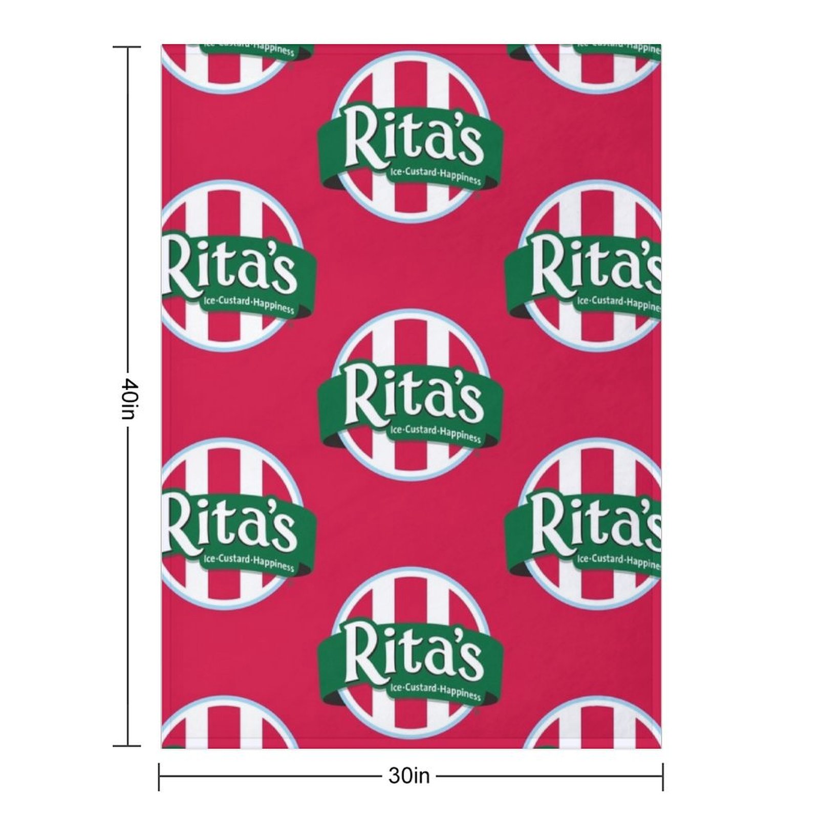 Rita's Italian Ice Cafe Throw  - đánh giá và giá 3D Printing Cafe