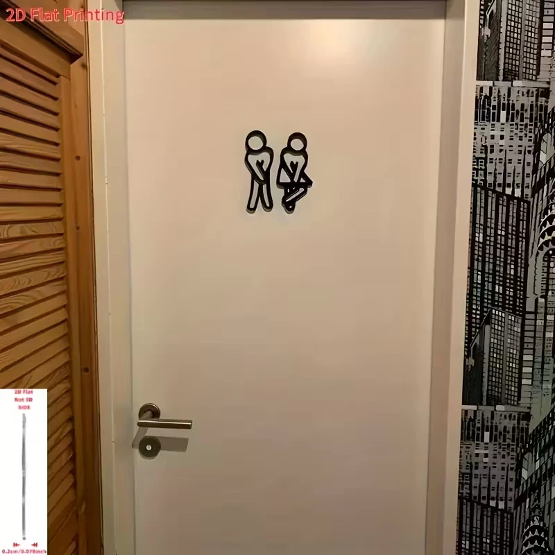 3D Printed Bathroom Door Sign  - đánh giá và giá 3D Printing Cafe