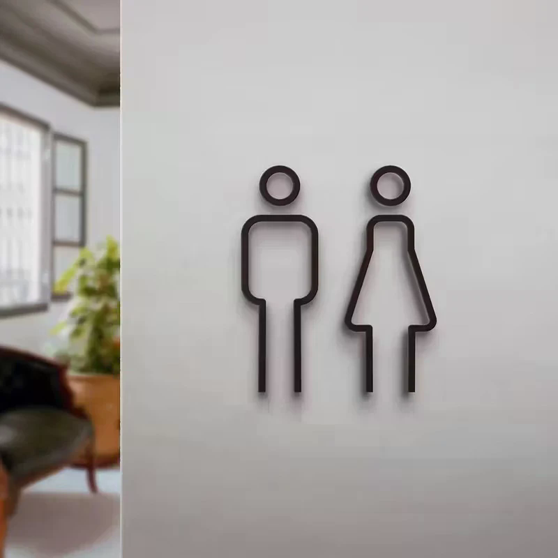 3D Printed Bathroom Door Sign  - đánh giá và giá 3D Printing Cafe