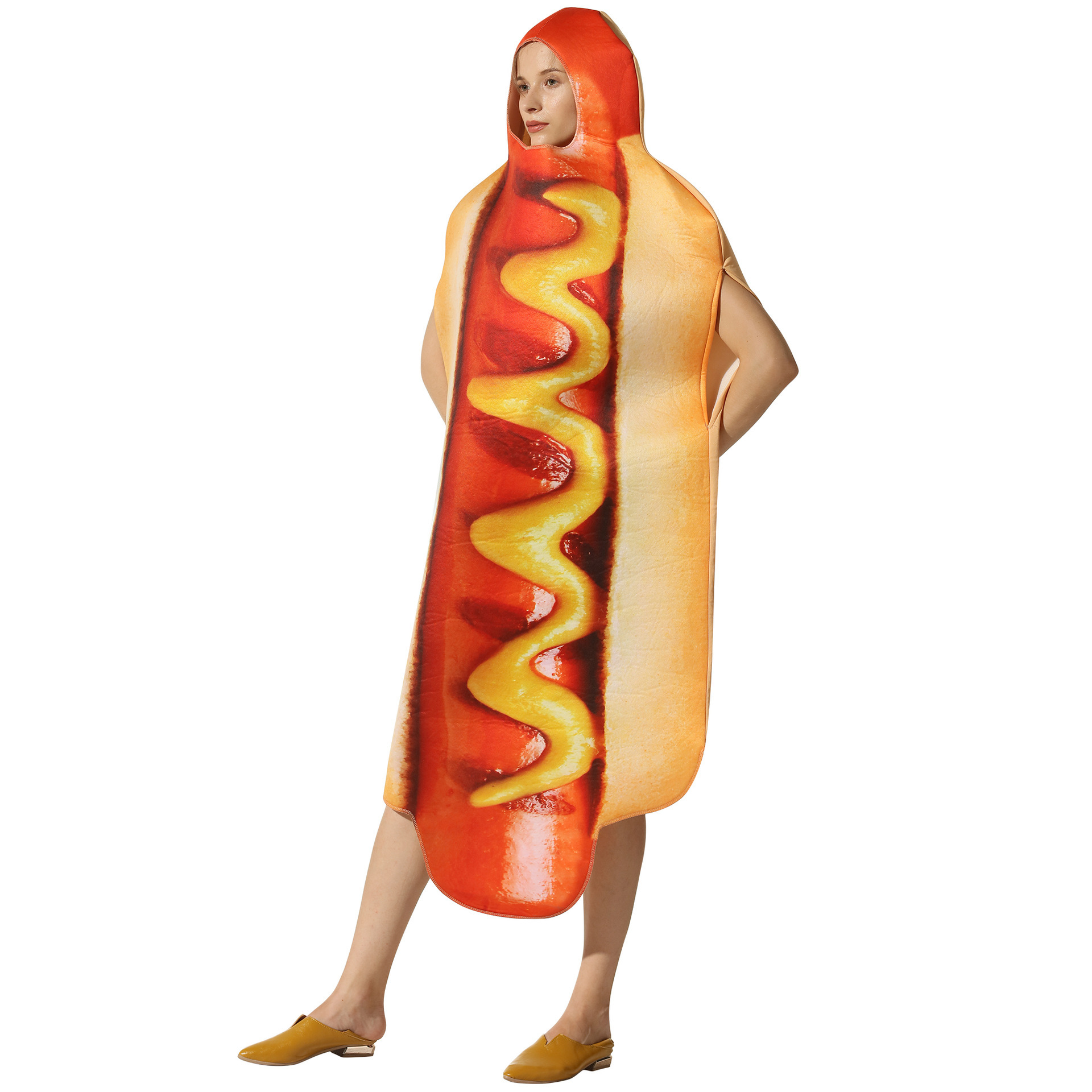 Funny 3D Print Hot Dog Hooded  - đánh giá và giá 3D Printing Food