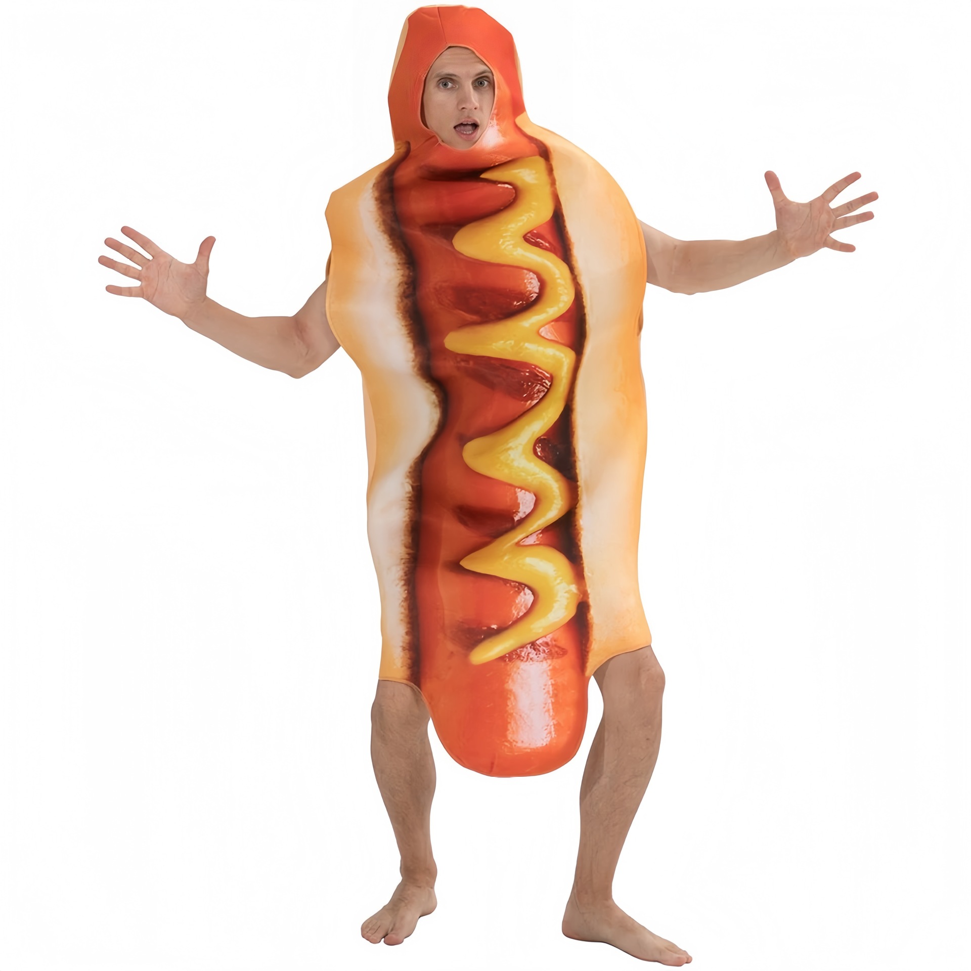 Funny 3D Print Hot Dog Hooded  - đánh giá và giá 3D Printing Food