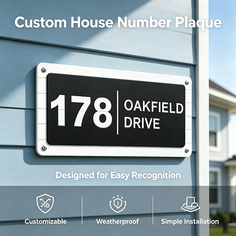 Custom 3D Printed House Number - đánh giá và giá 3D Printing House