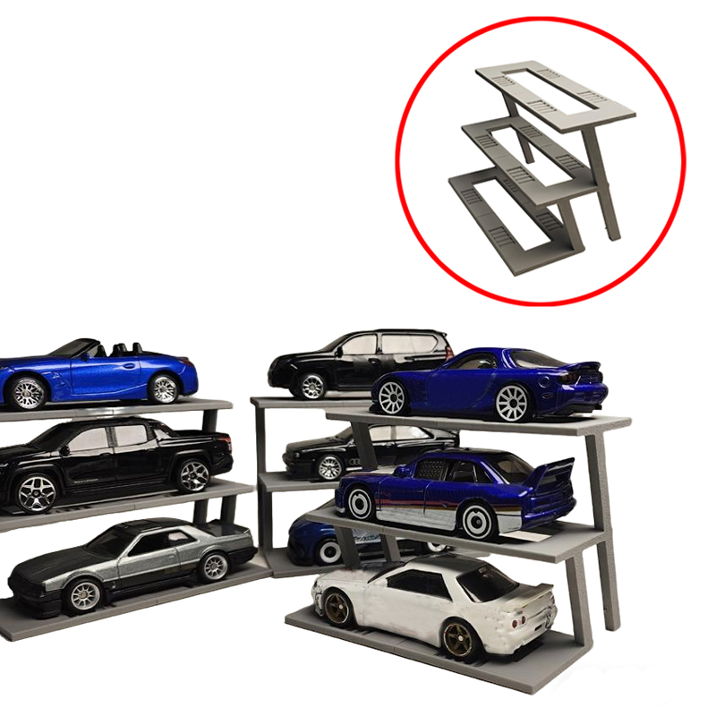 2PCS 3D Printed Tiered Display - đánh giá và giá 3D Printing Diecast Cars