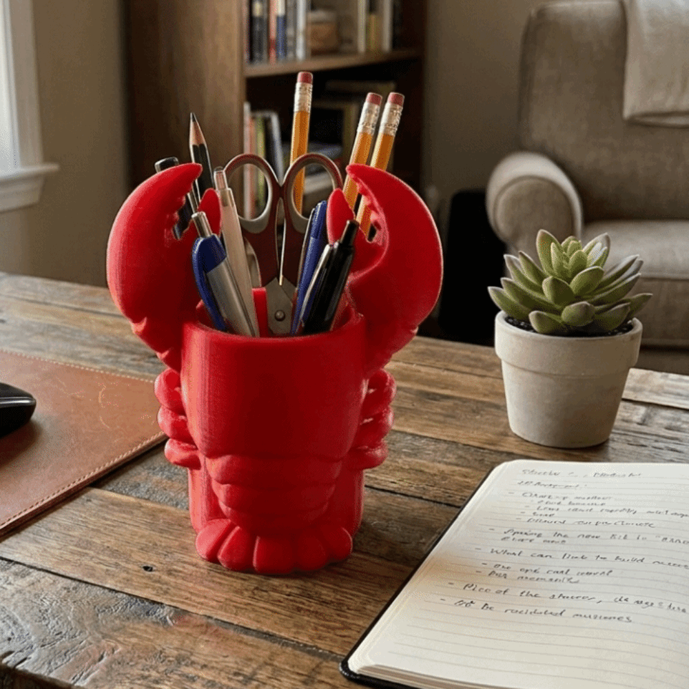 3D Printed Lobster-shaped Penc - đánh giá và giá 3D Printing Cafe