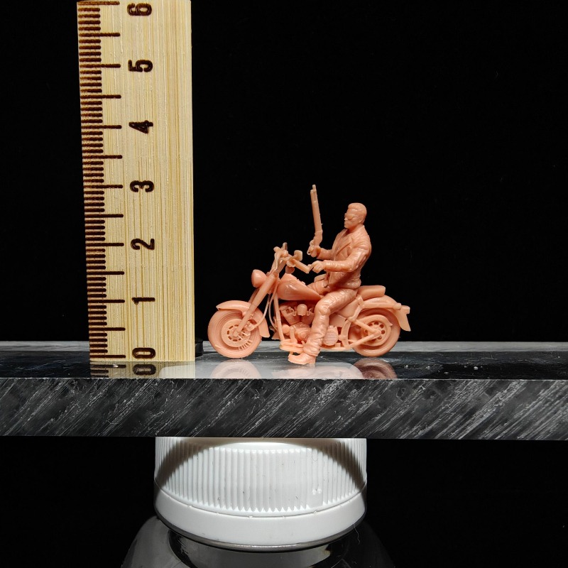 1/64 Scale Miniature Biker Man - đánh giá và giá 3D Printing Diecast Cars