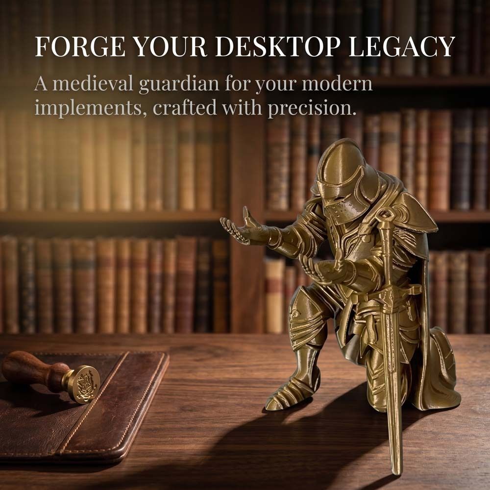 Funny Kneeling Knight Pen Hold - đánh giá và giá 3D Printing Holder