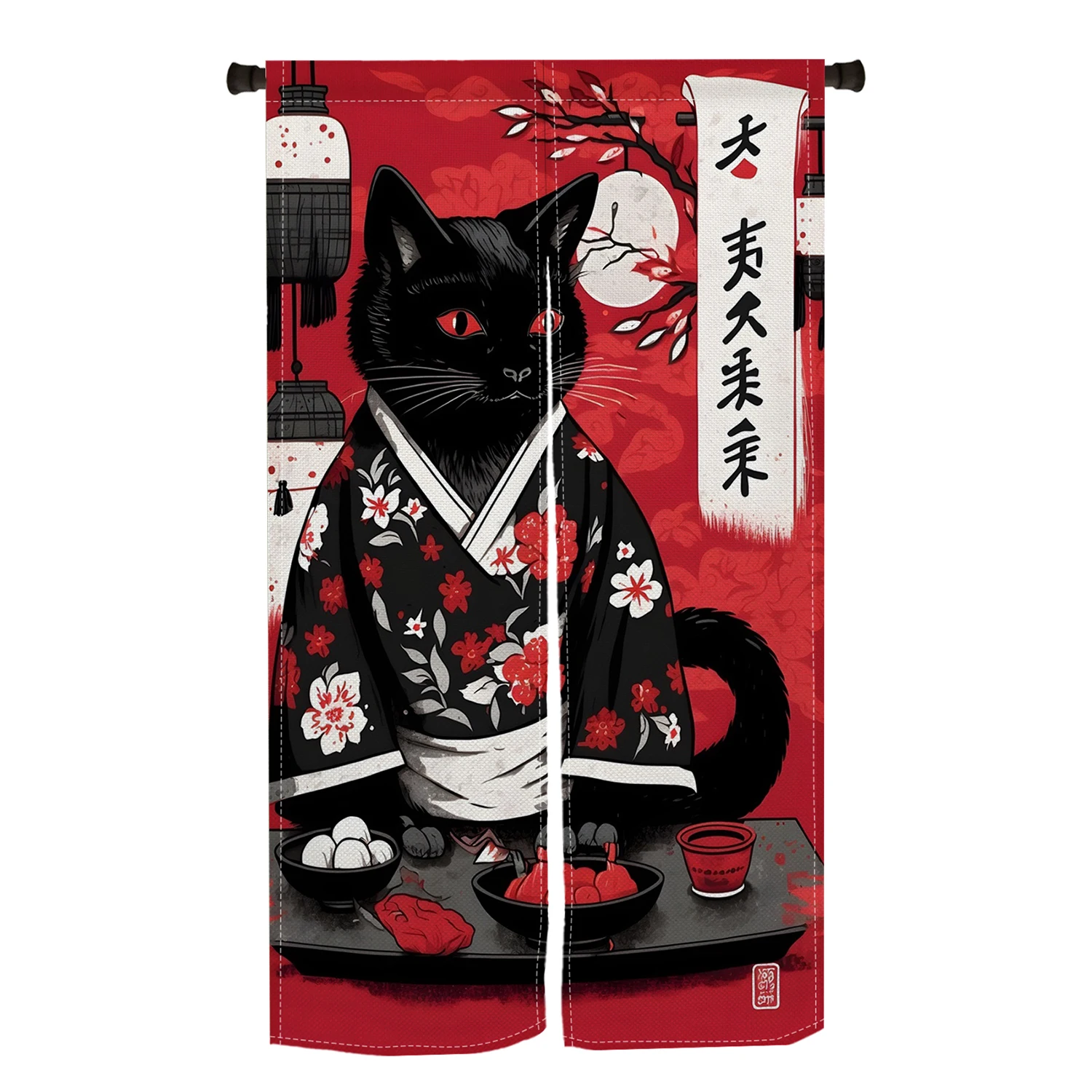 Japanese Style Door Curtain 3D - đánh giá và giá 3D Printing Cafe