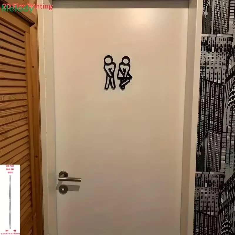 3D Printed Bathroom Door Sign  - đánh giá và giá 3D Printing Cafe